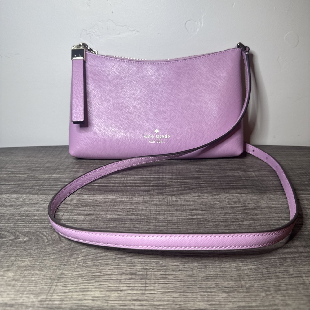 Kate Spade Sadie KE594 Pink Saffiano Leather Crossbody Shoulder Bag Purse